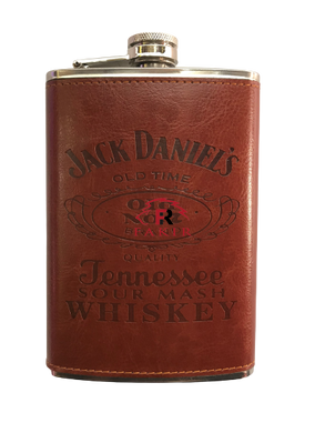Фляжка шкіряна "Jack Daniels" 9oz