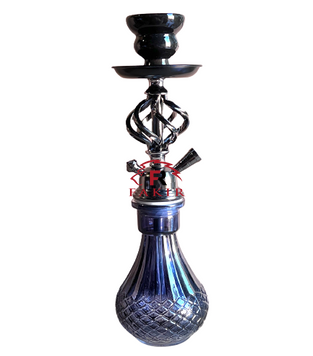Кальян средний на одну трубку 38 см № YR6-10-Black фото 1