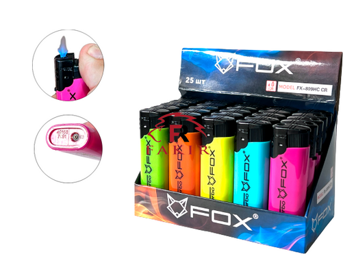 Пластикова запальничка "FOX" FX-809