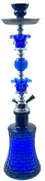 Кальян средний на одну трубку 56 см № YR-11 Blue фото 1