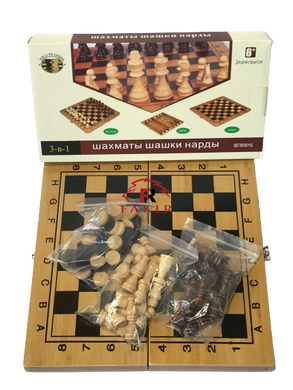 Настільна гра "Шахмати, нарди, шашки" № B2412