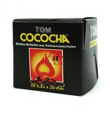 Кокосовый уголь Tom Cococha Yellow (18 кубиков)