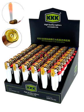 Пластиковая зажигалка "KKK" 3KF-018