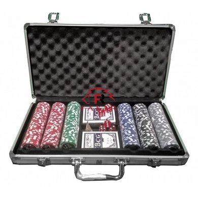 Покерный набор на 300 фишек БЕЗ номинала