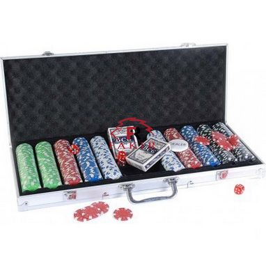 Набір 500 покерних фішок в алюмінієвому кейсі Без номіналу