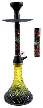 Кальян Alpha Hookah "Graffiti' на одну трубку, 60 см фото 1