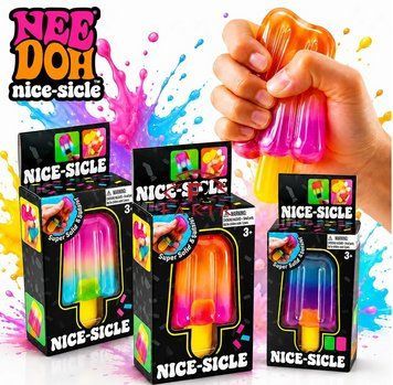 Сквиш Мороженое NeeDoh Schylling Nice-Sicle Ice Cream Squishy Игрушка-Антистресс