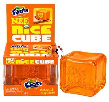 Антистресс Куб NeeDoh Nice Cube Orange Soda FANTA
