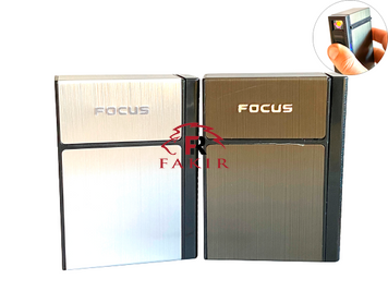 Портсигар 20с. с USB зажигалкой Focus № 20-105 фото 1
