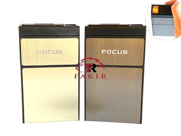 Портсигар 20с. с USB зажигалкой Focus № 14-16 фото 1