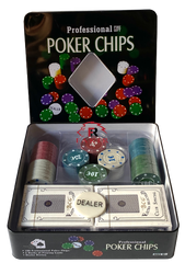 Набор для покера на 100 фишек №701-4P