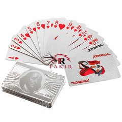 Пластикові гральні карти $ № 40-4 Silver