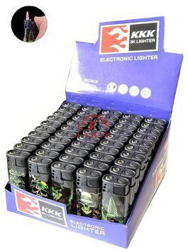 Пластикова запальничка "KKK" 3KD838 фото 1